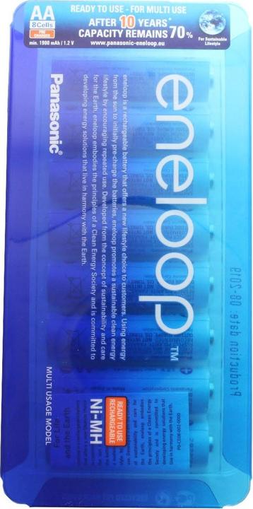 Produktbild Panasonic Eneloop 8 Stück AA Mignon Akkus und Ansmann Powerline 8 Ladegerät (8 Stk., AA)