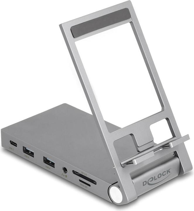 Immagine prodotto Delock Stazione di aggancio per tablet e notebook 4K con sistema integrato (USB-C, 5 Porti)