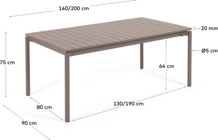 Immagine prodotto Kave Home Zaltana (140 cm)