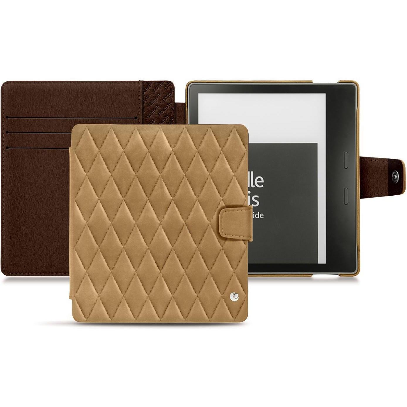 Noreve Lederschutzhülle Wallet (Kindle Oasis 2017), eReader Zubehör, Braun