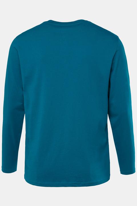 Produktbild JP1880 Henley, Basic, Shirt, Langarm, Knopfleiste, bis 8XL (7XL)