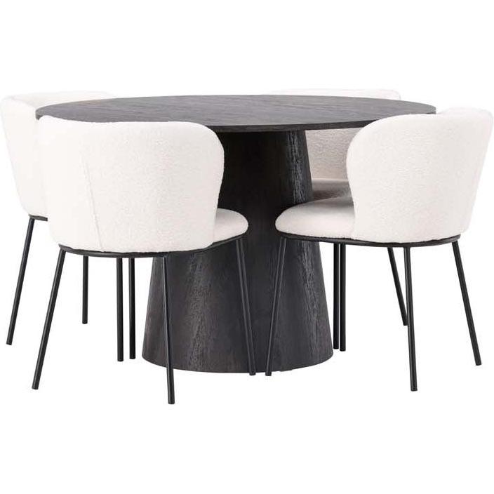 Thumbnail - Ebuy24, Esstisch, Essgruppe Lanzo 3 (5-teilig) (120 x 75 x 120 cm)