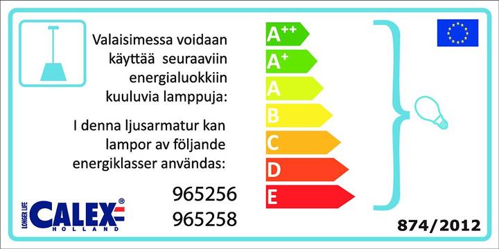Energie-Label Calex Retro pendant (E40)