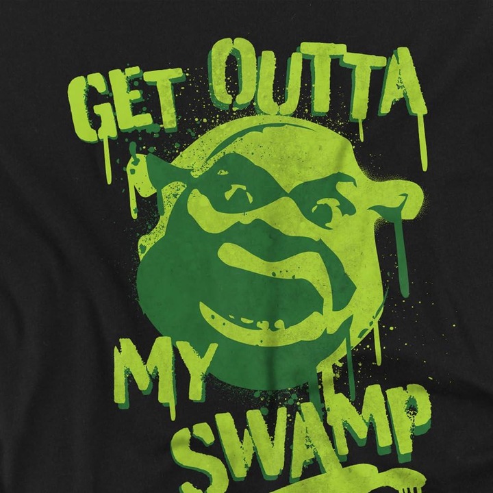 Actual product image Shrek Mens Out Of My Swamp Graffiti T-Shirt (4XL)