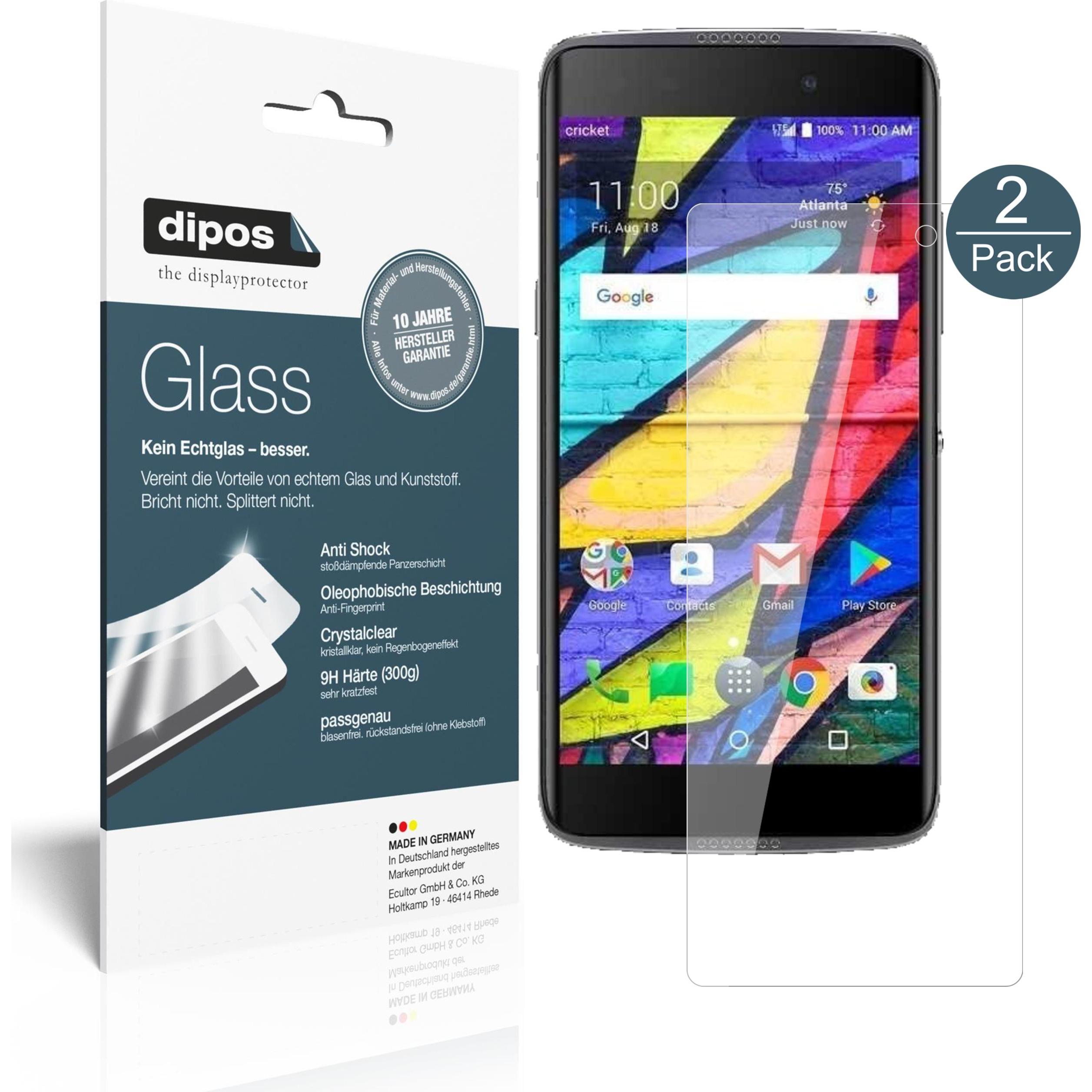 Thumbnail - Dipos Displayschutz Anti-Shock (2 Stück, Alcatel Idol 5 Cricket), Smartphone Schutzfolie, Transparent