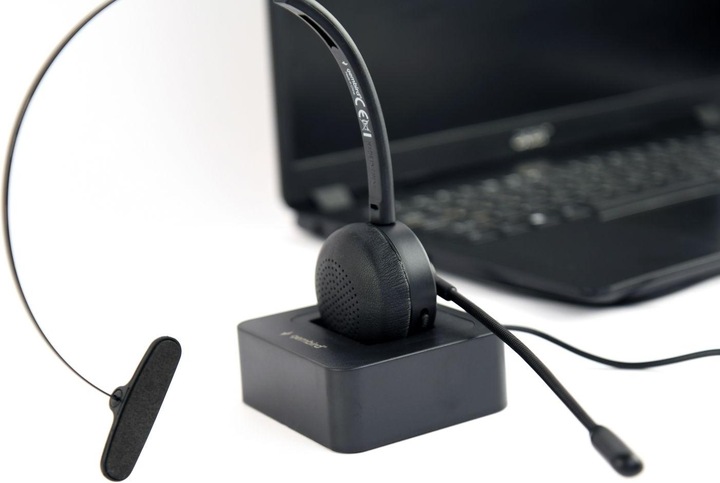 Produktbild Gembird Bluetooth-Callcenter-Headset Mono schwarz (Kabellos, USB-C)