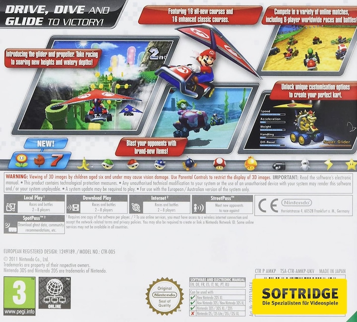 Produktbild Nintendo Mario Kart 7 (3DS, EN)