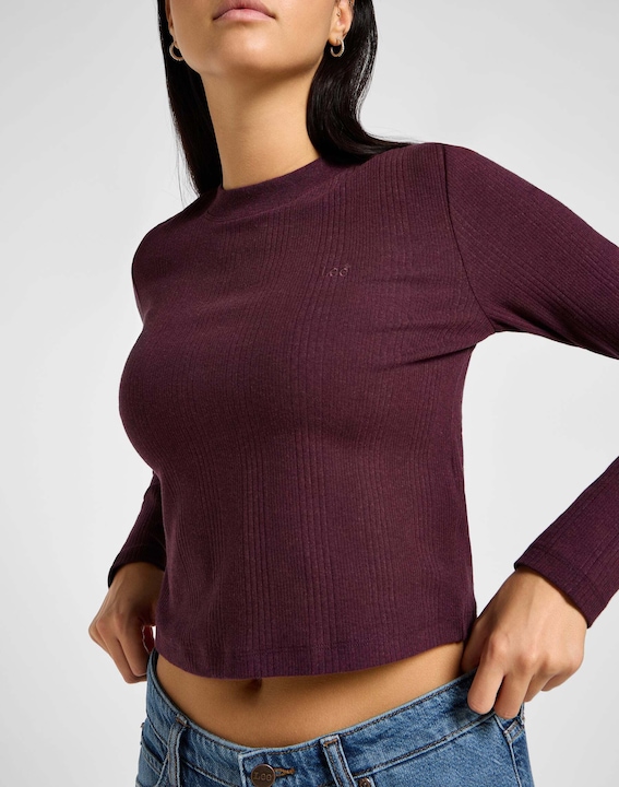 Produktbild Lee Langarmshirt Longsleeves Cropped Rib Tee (L)