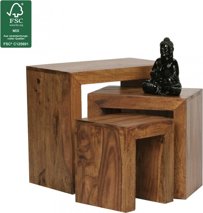 Produktbild Wohnling Mumbai (45 x 30 x 50 cm, 38 x 28 x 29 cm, 26 x 26 x 29 cm)