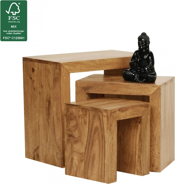 Actual product image Wohnling Mumbai (26 x 26 x 29 cm, 45 x 30 x 50 cm, 38 x 28 x 29 cm)