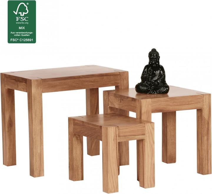 Actual product image Wohnling Mumbai (50 x 45 x 36 cm, 38 x 25 x 30 cm, 25 x 25 x 30 cm)