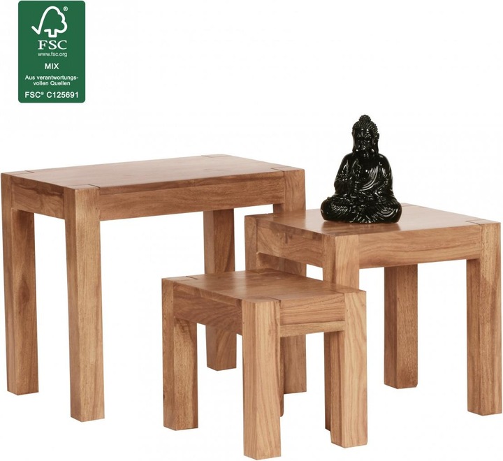Actual product image Wohnling Mumbai (50 x 45 x 36 cm, 38 x 25 x 30 cm, 25 x 25 x 30 cm)
