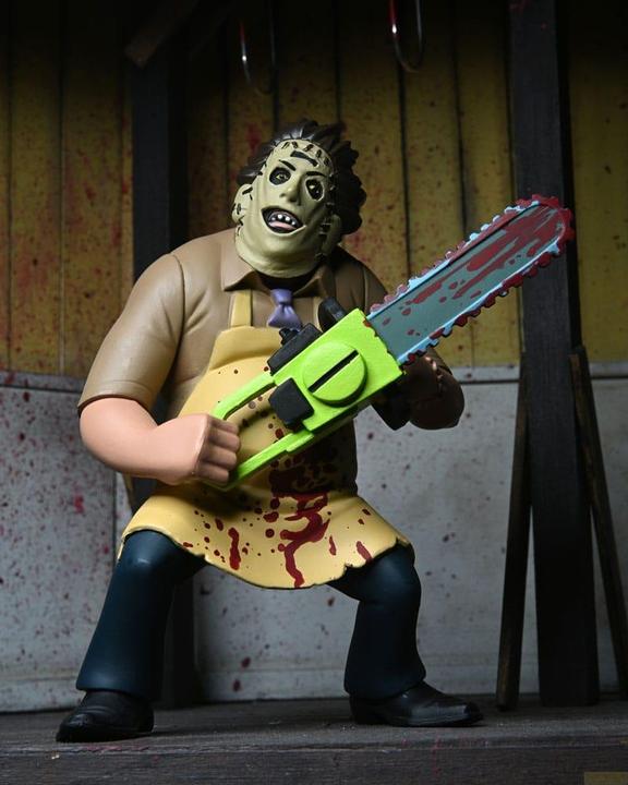 Actual product image Neca Texas Chainsaw Massacre Toony Terrors action figure 50th Anniversary Leatherface (Bloody) 15 cm