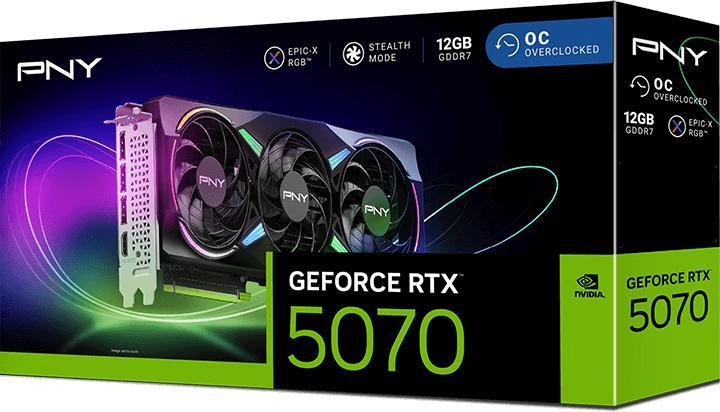 Immagine prodotto PNY GeForce RTX 5070 Epic-X RGB OC (12 GB)
