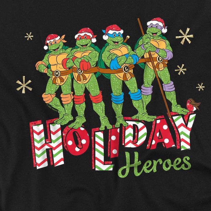 Produktbild Teenage Mutant NT Holiday Heroes TShirt weihnachtliches Design (L)