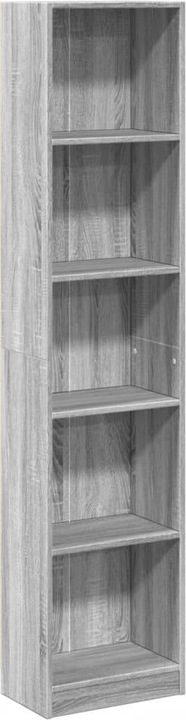 Immagine prodotto VidaXL Bücherregal Regal Standregal Büroregal Aufbewahrungsregal Grau Sonoma (40 x 24 x 176 cm)