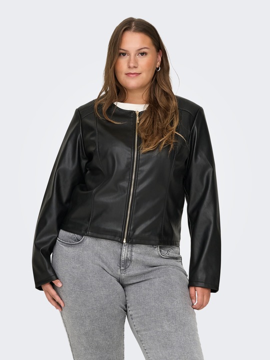 Produktbild Only Bandkragen Curve Jacke Kunstlederjacke (48)
