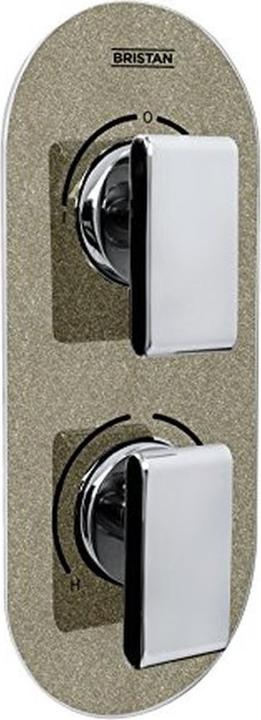 Bristan MPIV2 SHCDIV CS Shimmer Metallic Pivot 2 Hidden Dual Control Valve and Diver ChromeChampagne
