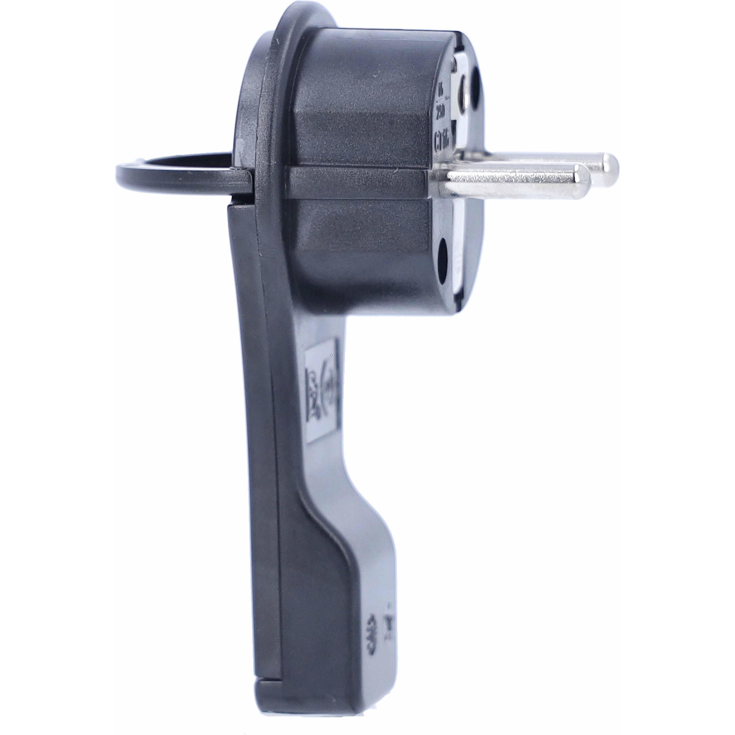 As - Schwabe, Netzstecker + Netzkupplung, Schutzkontaktstecker Flachstecker (CEE 7/7)