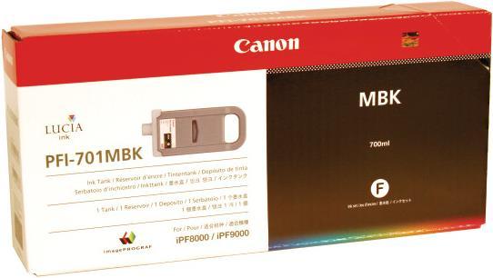 Produktbild Canon Tinte Large Format schwarz Orig.Nr. PFI-701MBK (MBK)