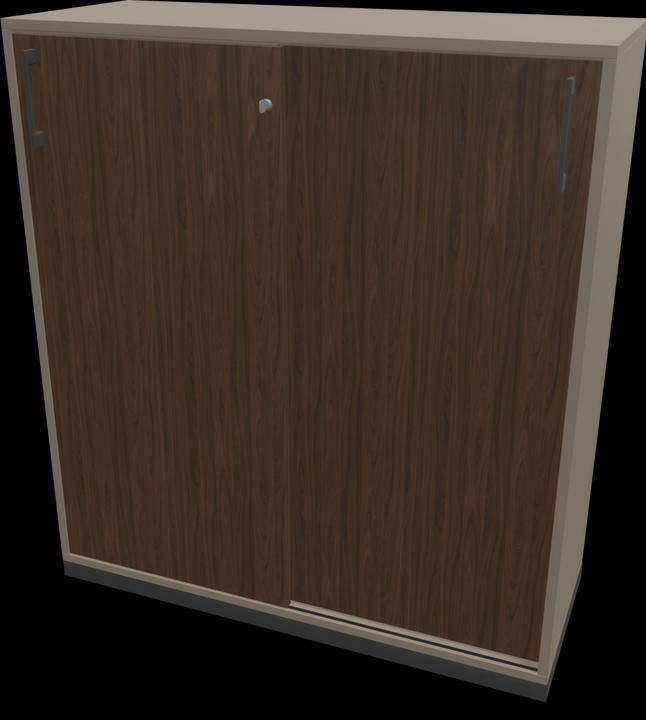 Walnut decor dark with structure, Dark grey, Cubanite grey