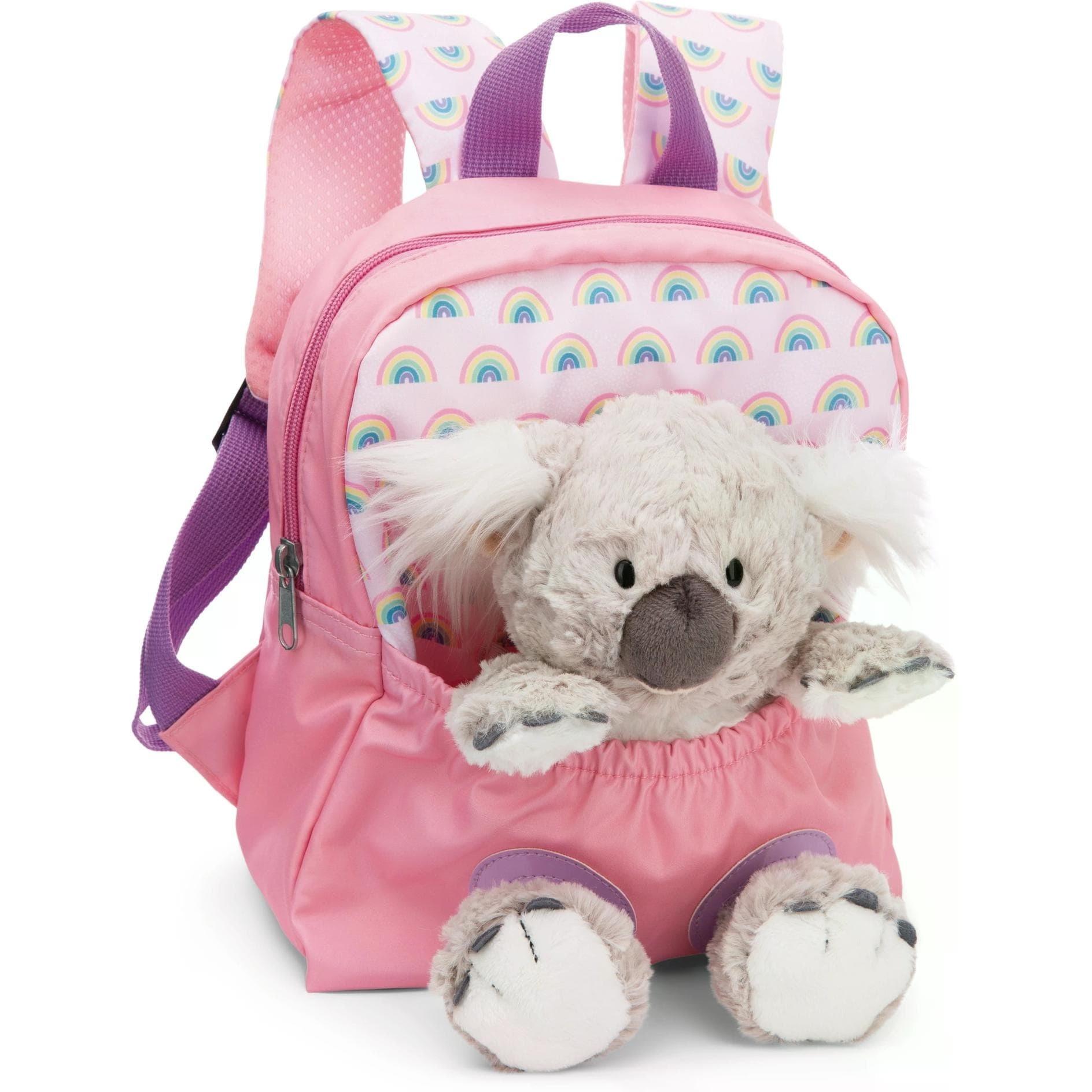 NICI, Kindergartentasche, Rucksack mit Plüschtier, Rosa