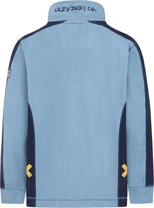 Actual product image Lazy Jacks Mens Contrast Panel Pique Sweatshirt (L)