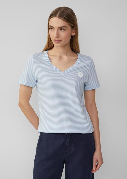 Image du produit S.Oliver T-Shirt T-Shirt mit V-Ausschnitt und Print-Detail (34)