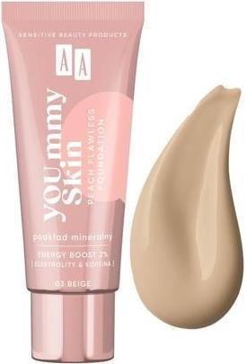 Produktbild Oceanic AA Yoummy Skin Peach Flawless Foundation podkład mineralny dodający blasku 03 Beige 30ml (03 Beige)