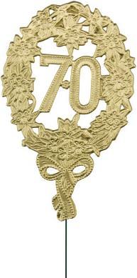 Produktbild Demmler Zahl ”70” Gold (8 Stk.)
