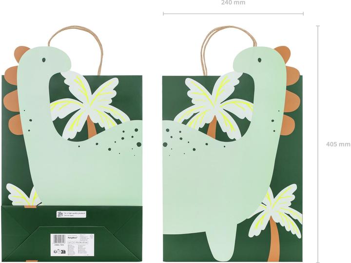 Produktbild Partydeco Geschenktasche Dinosaurier (1x)
