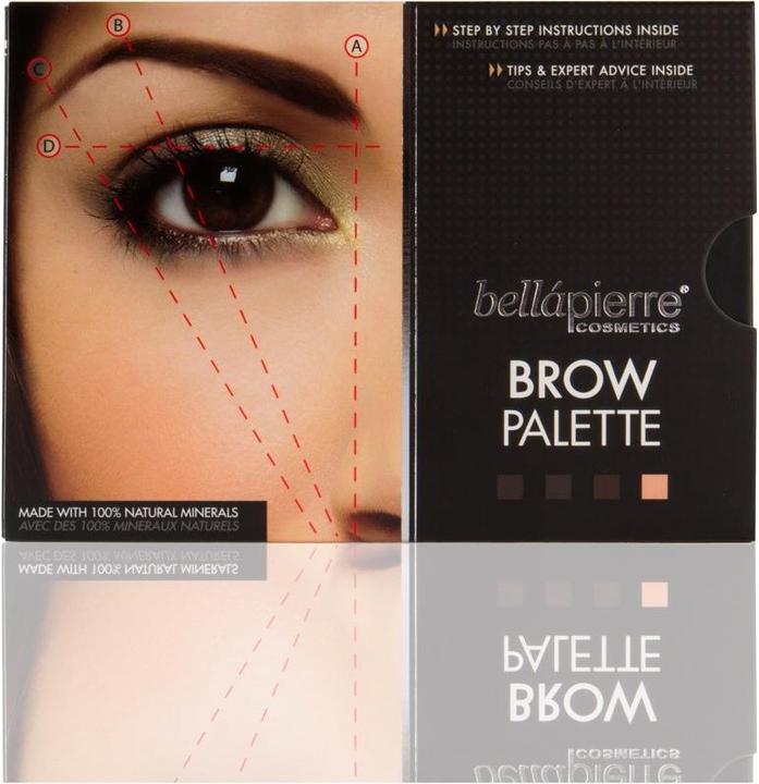 Actual product image Bellapierre Cosmetics Brow Palette