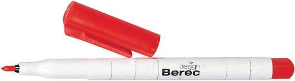 Immagine prodotto Berec Marcatore di pianificazione stretto (Rosso, 1 mm, 10 x)