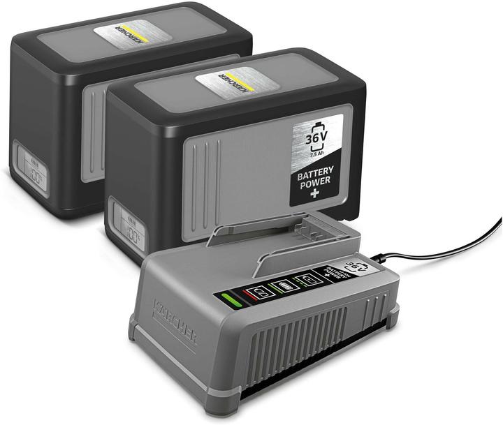 Kärcher Professional Kit de démarrage batterie lithium-ion rechargeable, avec 2 x 36 V / 7.5 h (36 V)