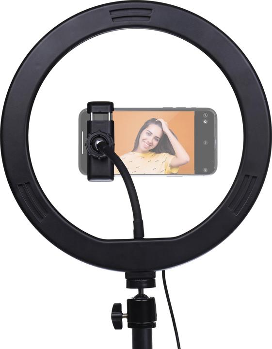 Productafbeelding Studioking LED Vlog Set SK-K190 met Ringlamp en Microfoonhouder (Ringlicht)