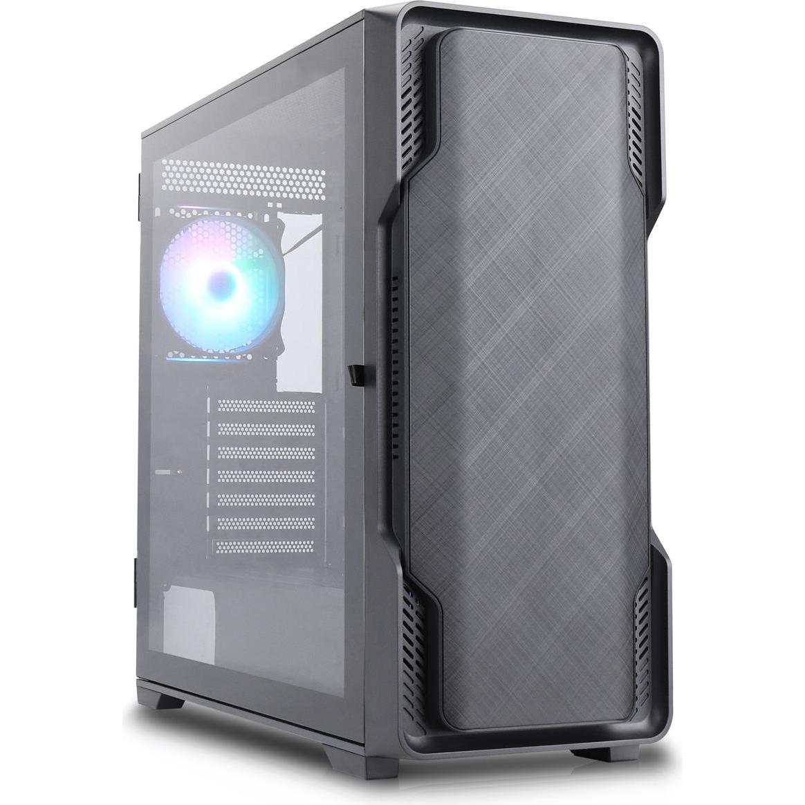 Nanoxia Geh MIDI DS-9G ARGB black - USB-C - TG, PC Gehäuse
