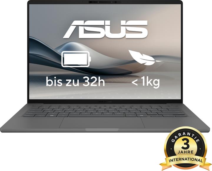 Actual product image ASUS ZenBook A14 (14", 1000 GB, 32 GB, DE, Snapdragon X X1-26-100)