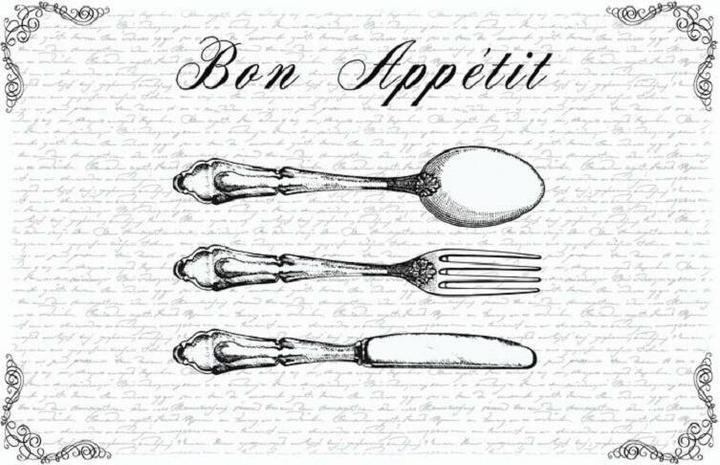D-C-Fix Tischset Bon Appétit 1 Stück, 29 cm x (1 Stk., 44 x 29 cm)