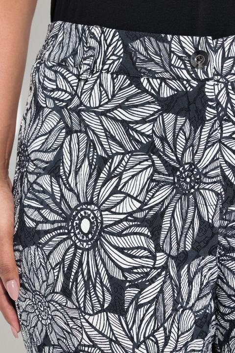 Immagine prodotto Ulla Popken Pantaloni modello Sammy in jacquard con taglio della gamba aderente e cintura elastica (56)