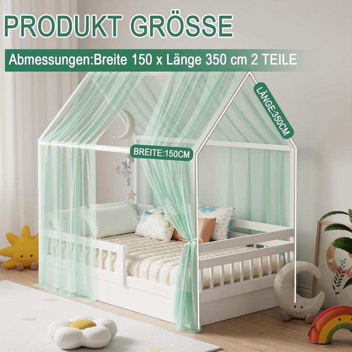 Produktbild Zdada 2-teiliges Betthimmel-Set für Hausbetten