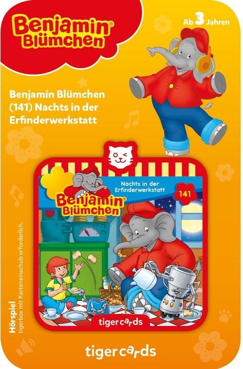 Image du produit Tigermedia Tigercard Benjamin Blümchen la nuit dans l'atelier de l'inventeur (Episode 141) (Allemand)