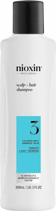 Nioxin System 3 Shampoo Cleanser für feines, farbverdünntes Haar (300 ml, Flüssiges Shampoo)