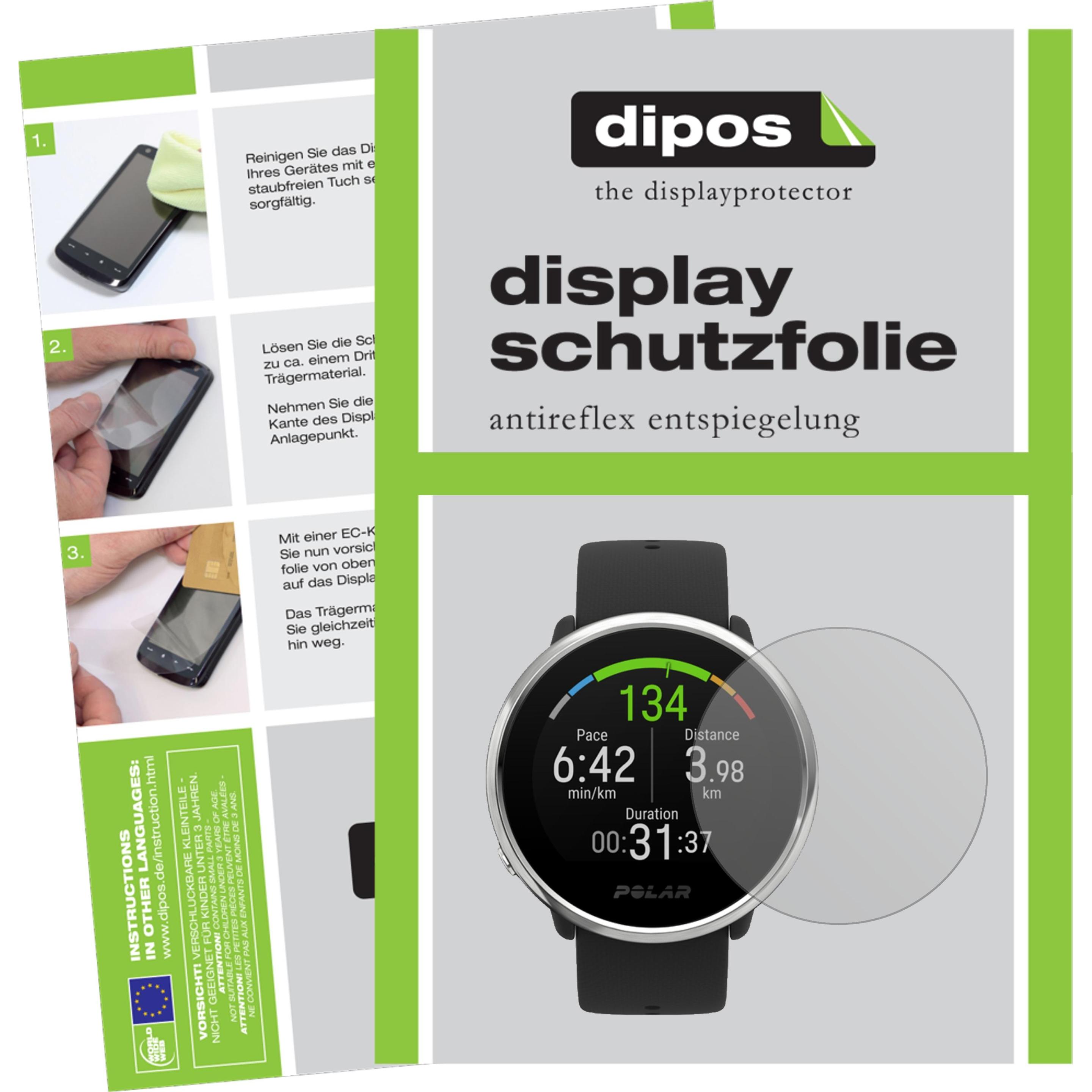 Dipos Displayschutzfolie Antireflex, Smartwatch Schutzfolie, Transparent
