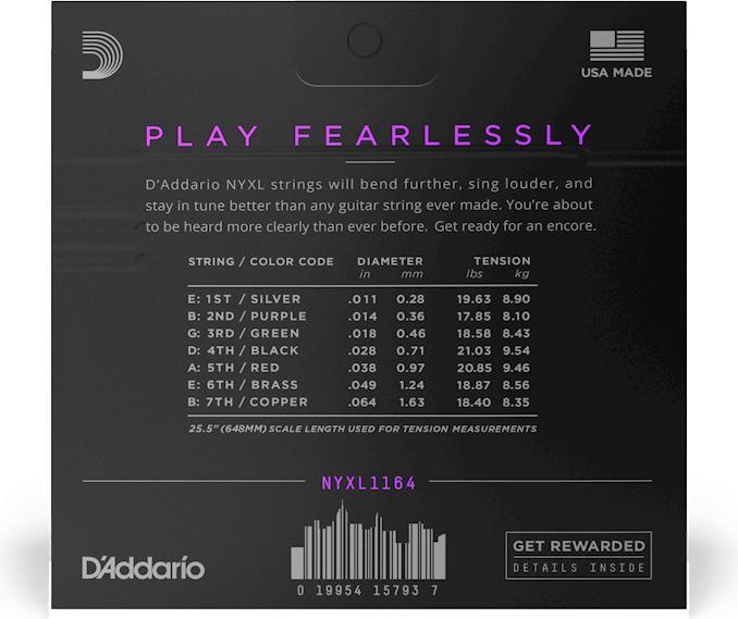 Produktbild D'Addario Nyxl1164 (7x, E-Gitarre, 0.06")