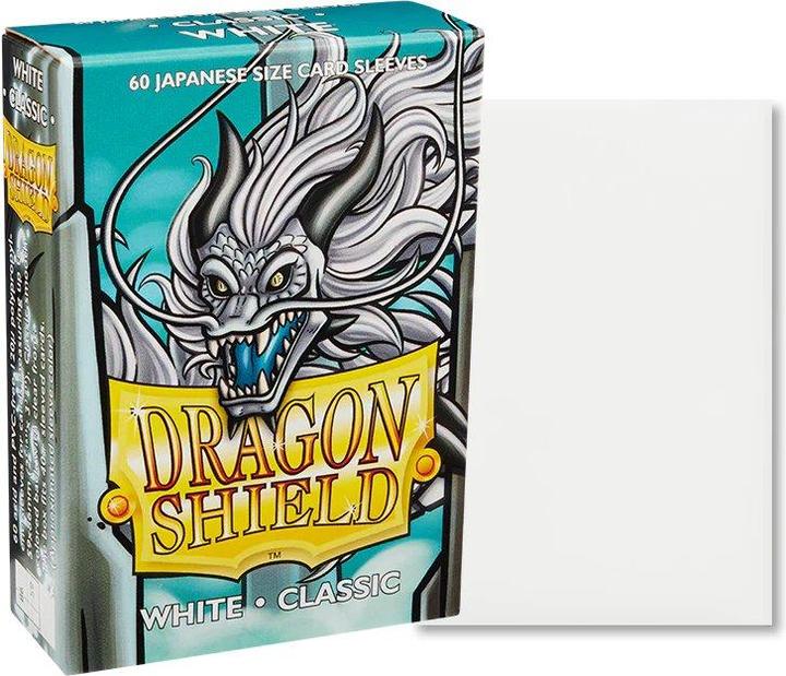 Produktbild Arcane Tinman Dragon Shield Small Sleeves - Classic White (60 Sleeves)