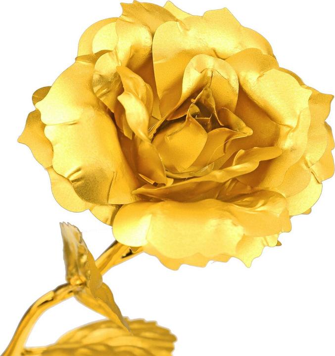 Produktbild JTI Eternity Rose - Gold mit Goldstiel (Trockenblumen)