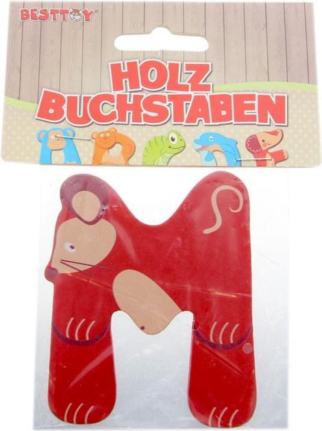 Produktbild Besttoy Holzbuchstabe - M - rot