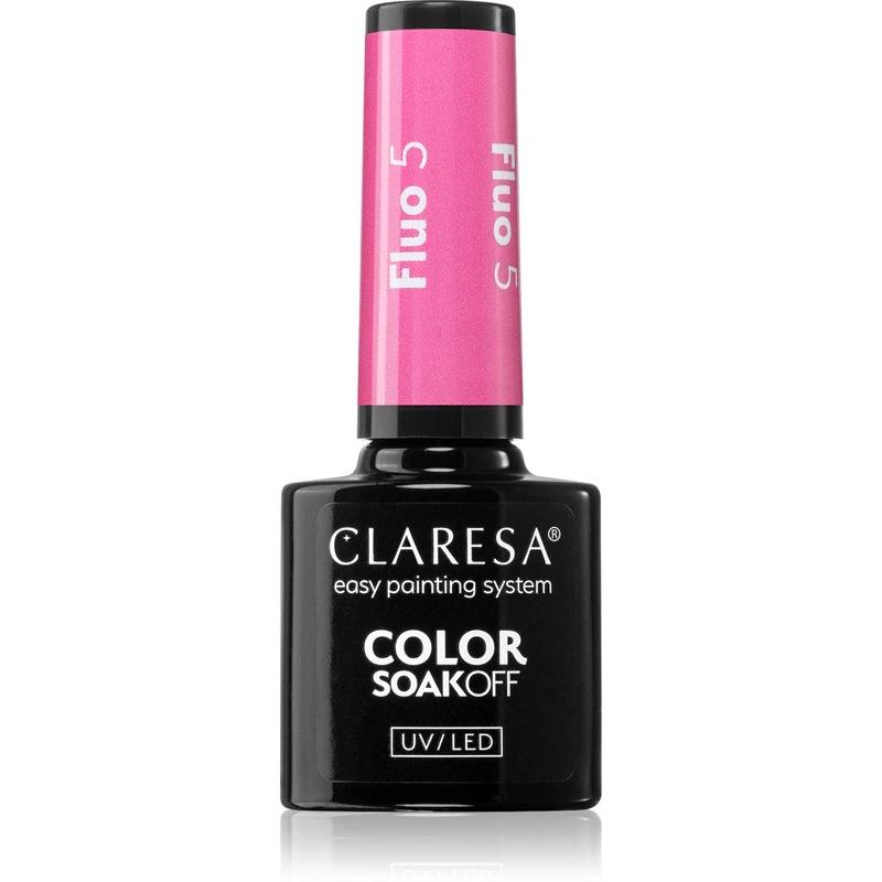 Claresa, Nagellak, Fluo UV Nagellak 5ml (Roze, Email)