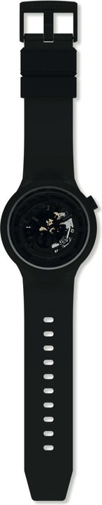 Actual product image Swatch C-Black (Swiss made, Analogue wristwatch, 47 mm)