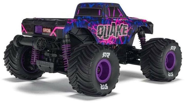 Immagine prodotto Arrma Monster Truck Quake Grom 4x4 Brushed RTR 1:16 Lila (RTR pronto all'uso)